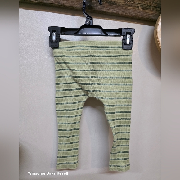 Kate Quinn Green Striped High Waist Pants - Picture 2 of 4